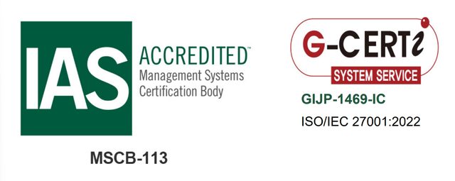 ISO/IEC 27001:2022（ISMS）認証取得　認証番号 GIJP-1469-IC